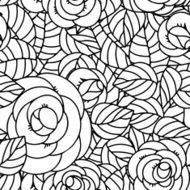 Floral seamless pattern with roses N2