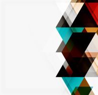Abstract geometric background Modern overlapping triangles N3