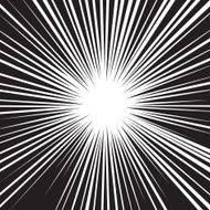 Comic speed radial background