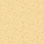 Beach seamless pattern Vector background