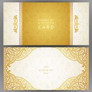 Vintage ornate cards in oriental style N17