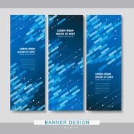 high-tech banner set template design