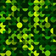 Forest Geometric Circle Pie Pattern Square