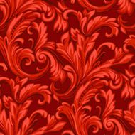 Seamlessly Repeating Red Scroll Pattern