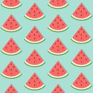 Seamless Watermelon Slice Pattern
