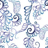 hand drawn watercolor floral seamless pattern