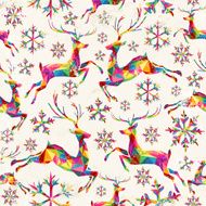 Christmas vintage retro seamless pattern background N2