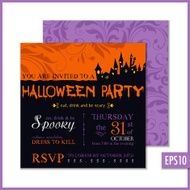 Halloween Party Invitation Ornate