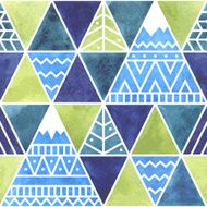 Far Beyond Mountains - seamless pattern N2