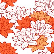 Lotus seamless ornament
