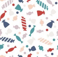 Seamless pattern with colorful candy Candy for Halloween party