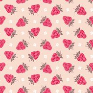 Seamless background with strawberries