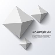 Geometric 3D abstract background N3