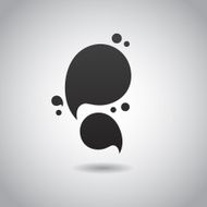 Water paint liquid splash icon