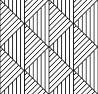 Seamless geometric pattern in op art design Vector art N3