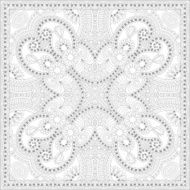 unique coloring book square page for adults - floral authentic N3