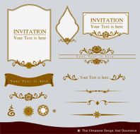 Thai ornament design and decoration