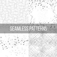 Molecular structure backgrounds seamless patterns Business templates for webdesign science