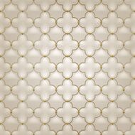 Quilted simple arabesque seamless pattern Beige color