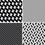 Set of vector seamless retro patterns N2
