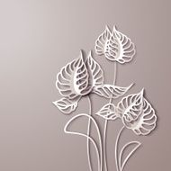 Abstract 3D Paper Flowers