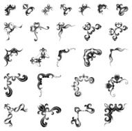 Vector set of corner page decorations