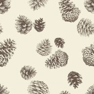 pattern of the pinecones
