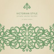 Vector seamless border in Victorian style N18