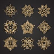 Thai art pattern design Vector set