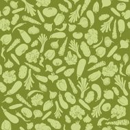 Seamless pattern with silhouette vegetables N2