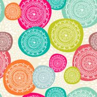 Merry Christmas circle seamless pattern background EPS10 file