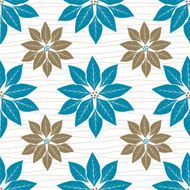 Blue Christmas Poinsettia Pattern