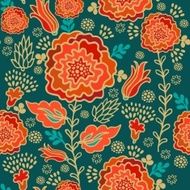 Seamless floral vector pattern N46