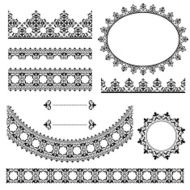 black vintage design elements - vector