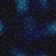 Pattern of space night sky and abstract geometric connections