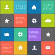 vector colorful squared ui N2