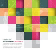 Abstract colorful background with square and floral pattern N2