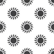 sun vector seamless pattern