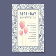 Beautiful vintage invitation cards layouts N43