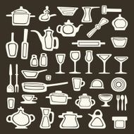 Kitchen and cooking utensils background N2