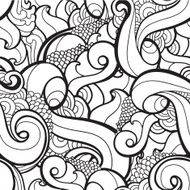 Vector seamless wavy abstract pattern