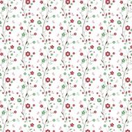 Seamless wallpaper with flowers leaves and butterflies