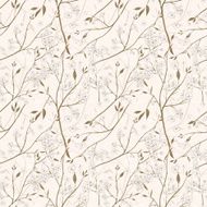 elegant floral seamless pattern over beige N3