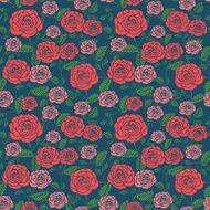 elegant seamless floral pattern with roses N2