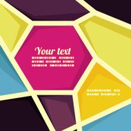 Vector geometric banner template