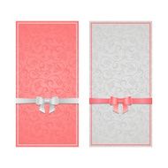 Vector set of floral decorative background