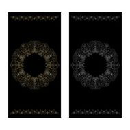 Vector set of floral decorative background N2