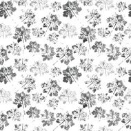 watercolor pattern of leaves seamless texture background N3