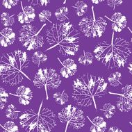 watercolor pattern of leaves handmade painted N2