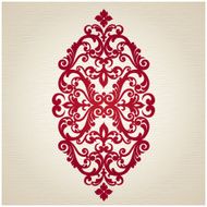 Vector baroque ornament in Victorian style N4